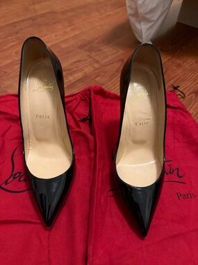 Christian Louboutin Pigalle Follies 100mm Black Patent